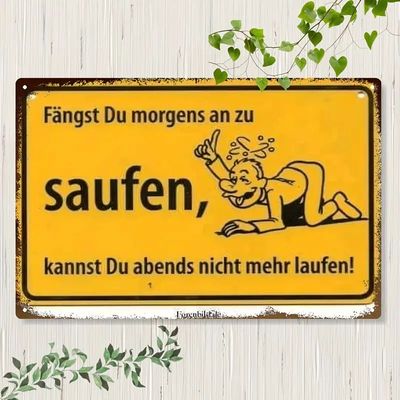 Sprücheschild Morgens saufen 2039297GV