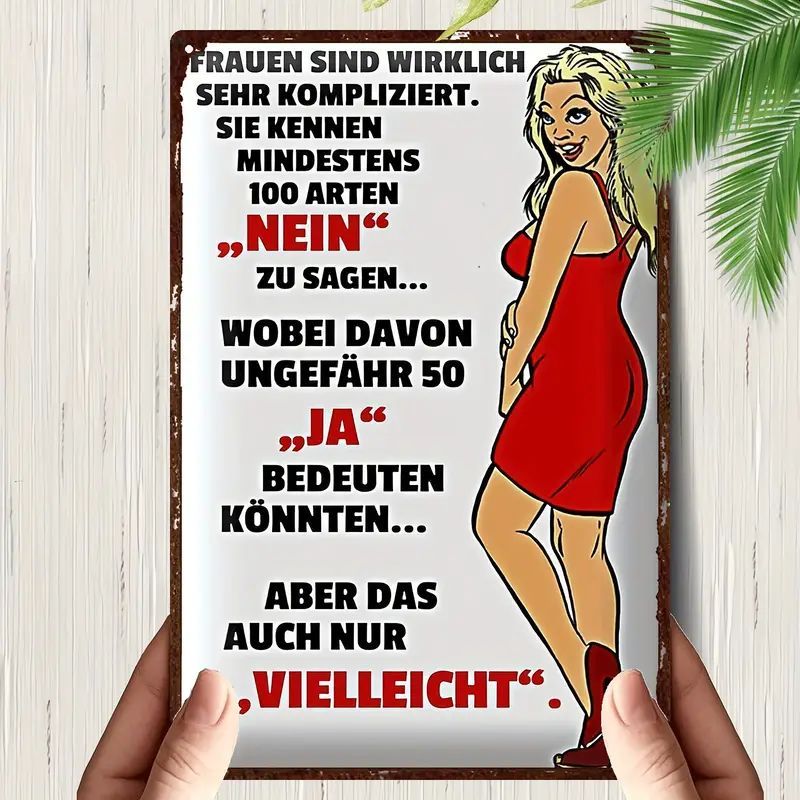 Sprücheschild Frauen vielleicht 3557909TD