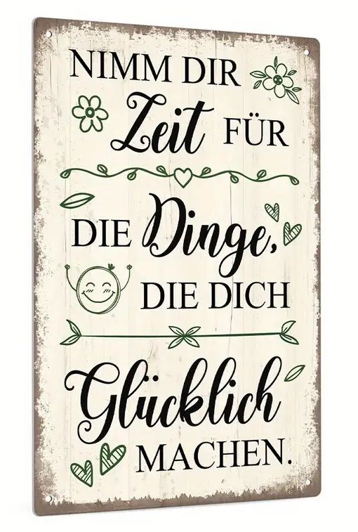 Sprücheschild Zeit glücklich 933245RE