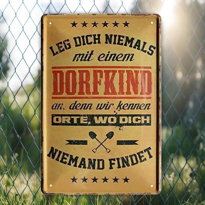 Sprücheschild Dorfkind anlegen  6965005TL