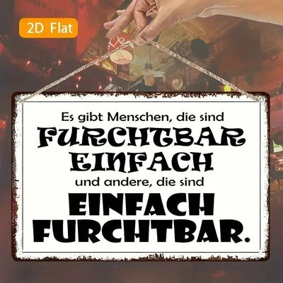 Sprücheschild Menschen einfach 6744902QM