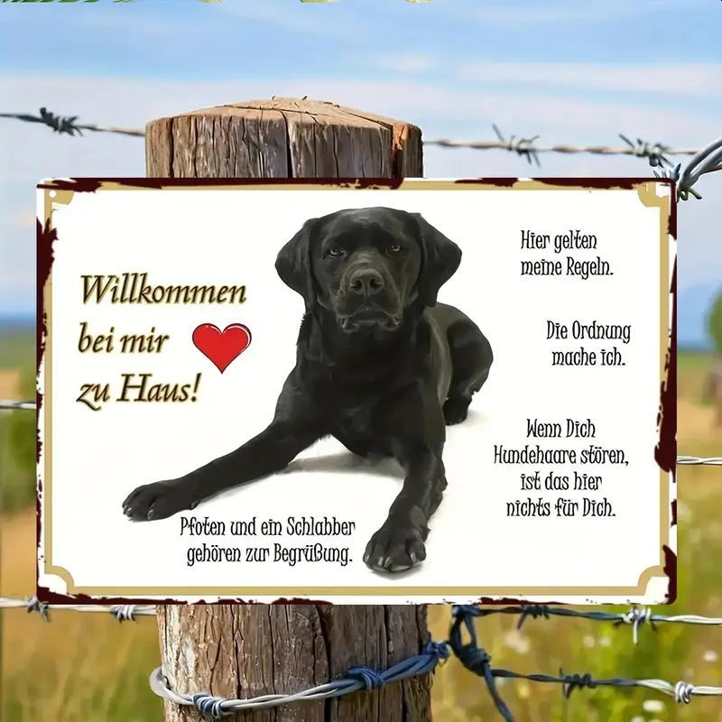 Sprücheschild Hunde-Willkommen 6969736RQ