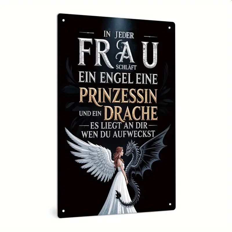 Sprücheschild Frau Prinzessin Drache 4006486RL