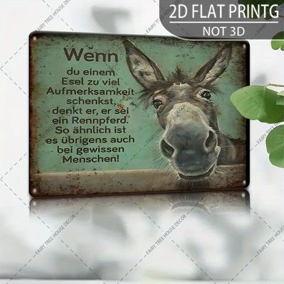 Sprücheschild Esel Rennpferd 1863051GH