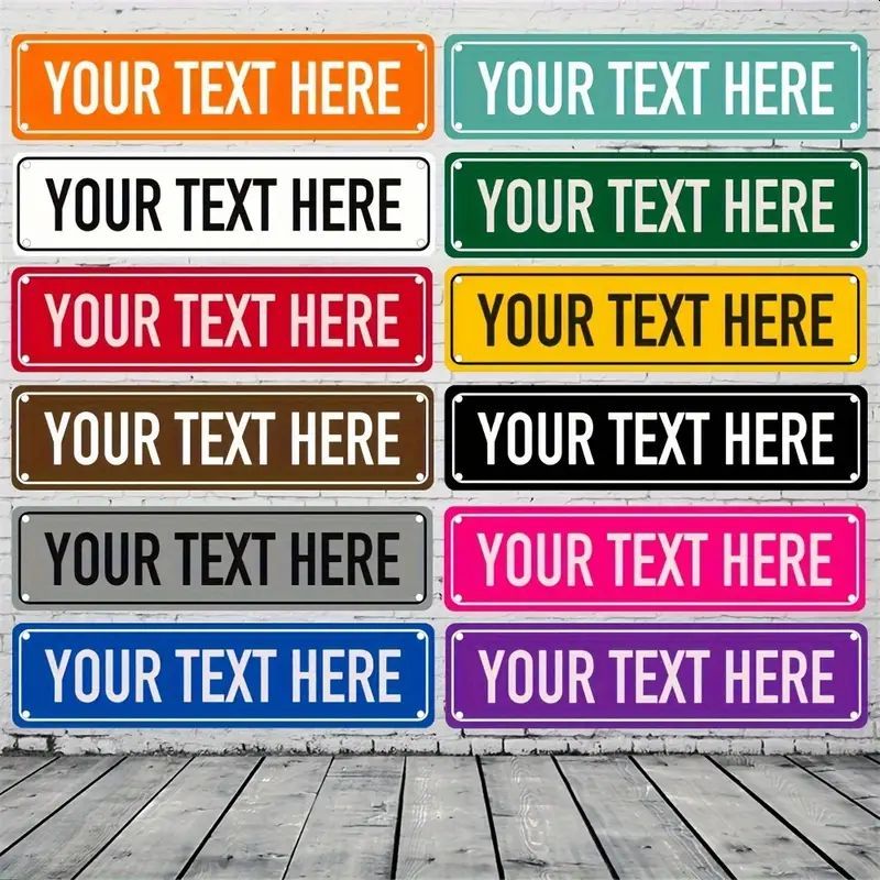 Metall-Schild mit deinem Text 662046NV