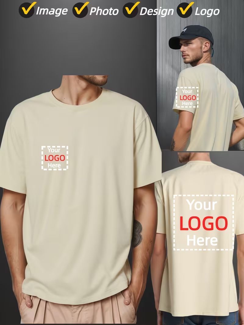 T-Shirt aus Baumwolle mit individuellem Aufdruck 4567419ML T-Shirt aus Baumwolle mit individuellem Aufdruck 4567419ML