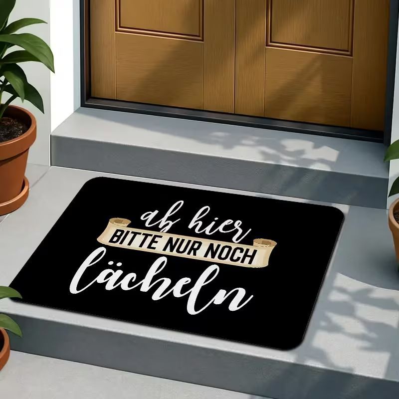 Fußmatte Ab hier lächeln  7949972LH