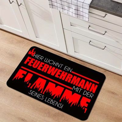 Feuerwehrmann Flamme Fußmatte 7056068JV