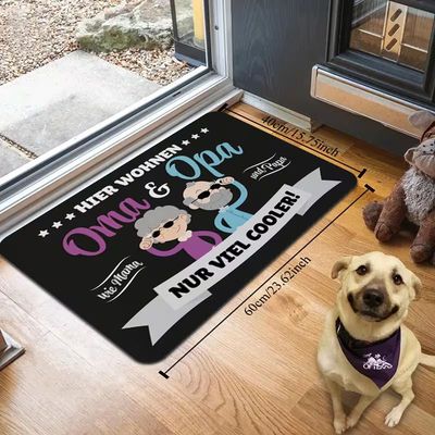 Hier wohnen Oma und Opa Fußmatte 9340523BN