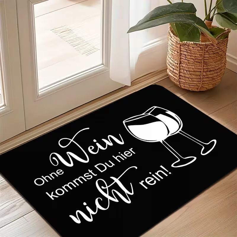Ohne Wein nicht rein Fußmatte 9427480NF