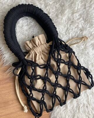 Fisknet handbag (Cappuccino)