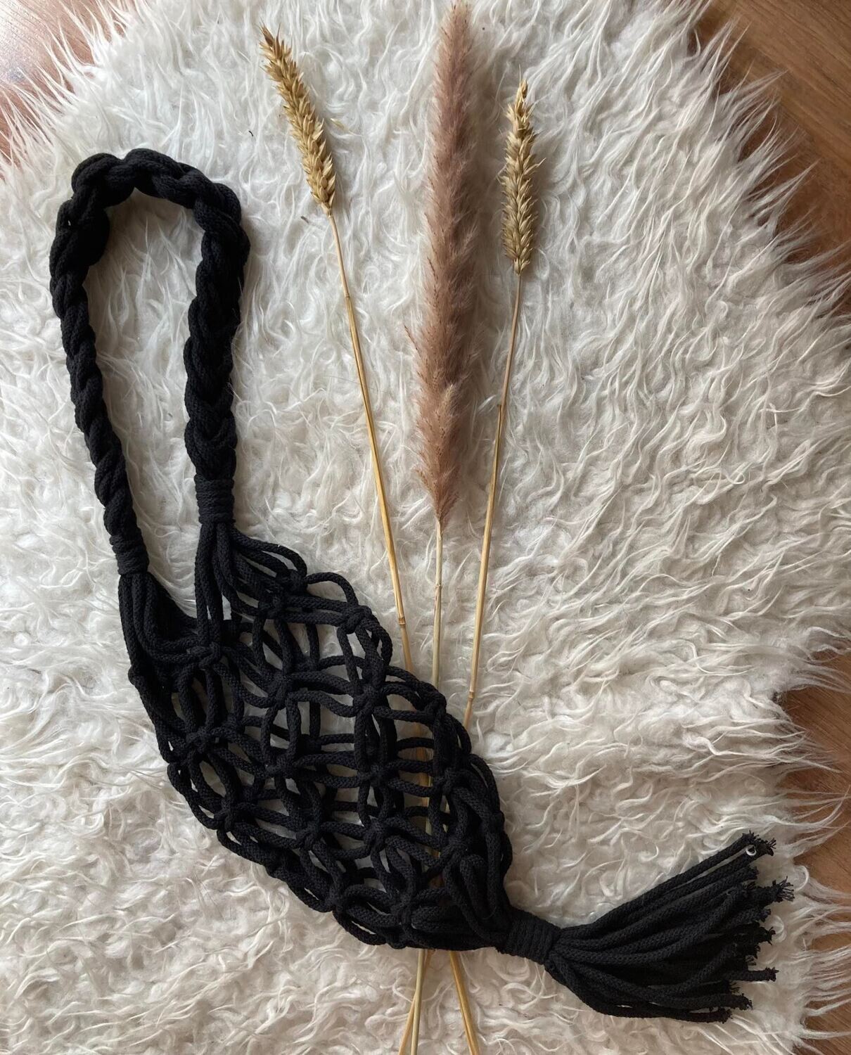 Fekete színű Bortartó /  Black Wine tote