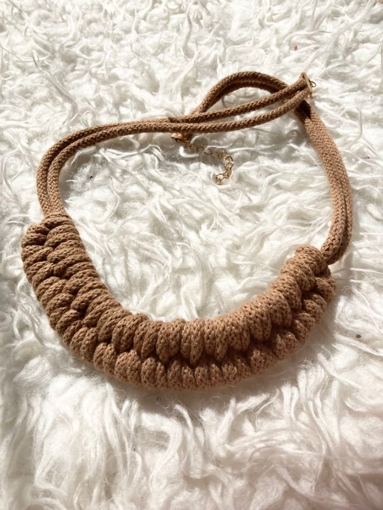 Fahéj zsinór nyaklánc/ Cinnamon rope necklace