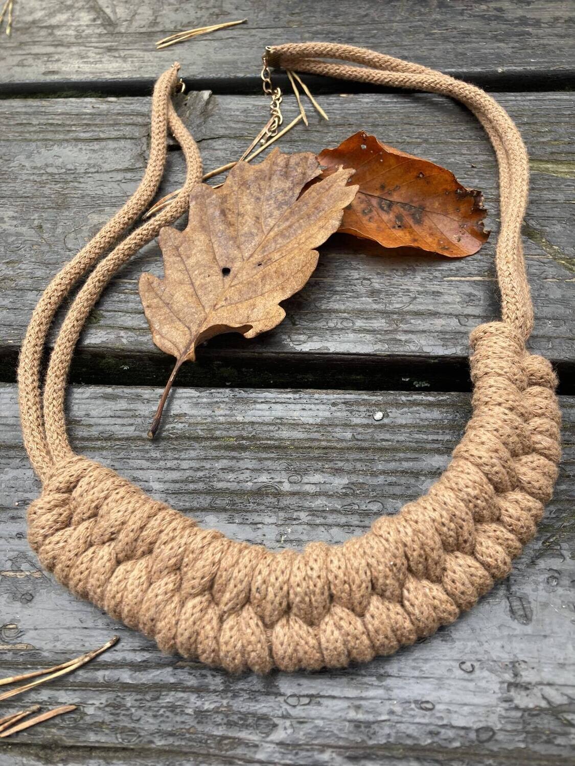 Fahéj zsinór nyaklánc/ Cinnamon rope necklace