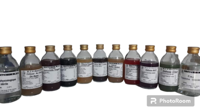 Milieu de culture en flacon