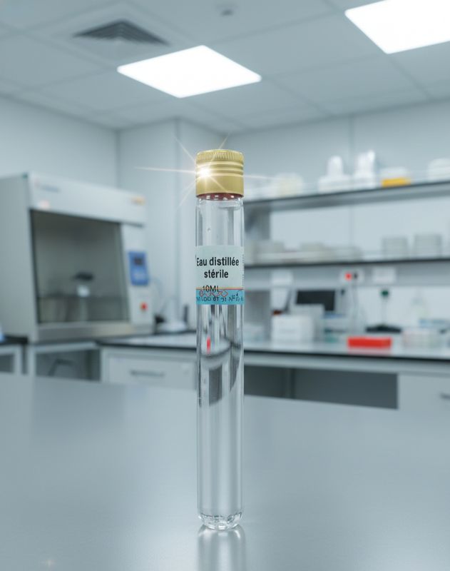 Eau distillée stérile 10 ml