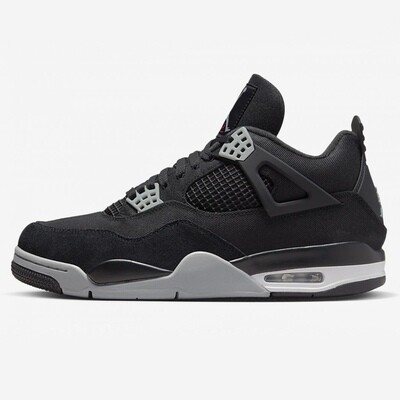 Air Jordan 4 Black Canvas