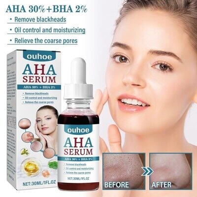AHA Fruit Acid FACE SERUM Smoothing Fine Lines,Tightening Pores,Moisturizing,Brightening  Repairing Skin Care Remove Blacbheads