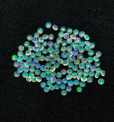 2mm Ethiopian Opal Round Faceted Gemstone