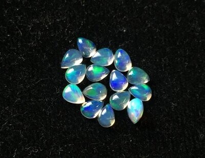 3x4mm Ethiopian Opal Pear Cabochon Gemstone