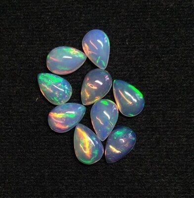 6x9mm Ethiopian Opal Pear Cabochon Gemstone
