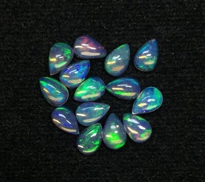 5x7mm Ethiopian Opal Pear Cabochon Gemstone