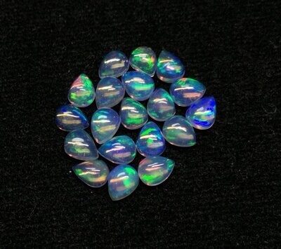 4x6mm Ethiopian Opal Pear Cabochon Gemstone