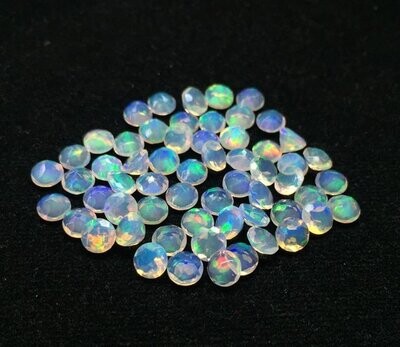 6mm Ethiopian Opal Round Faceted Gemstone
