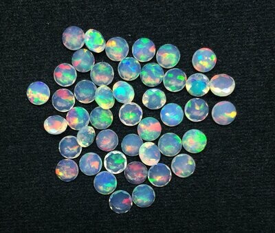 5mm Ethiopian Opal Round Faceted Gemstone