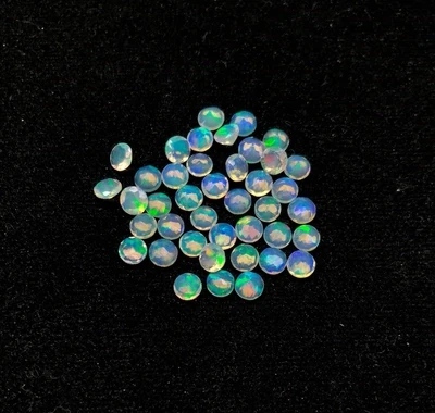 4mm Ethiopian Opal Round Faceted Gemstone