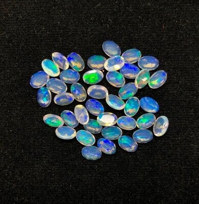 5x7mm Ethiopian Opal Oval Faceted Gemstone