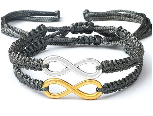 Couple Infinity Bracelets (2 bracelets)