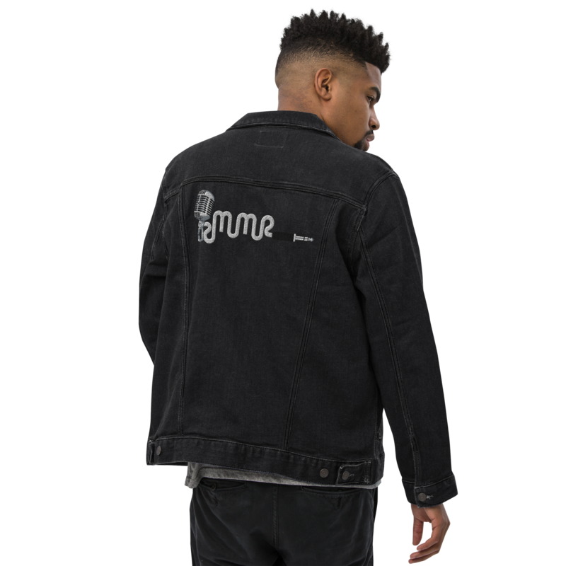 MMR Unisex Premium Front &amp; Back Embroidered Classic Logo Denim Jacket