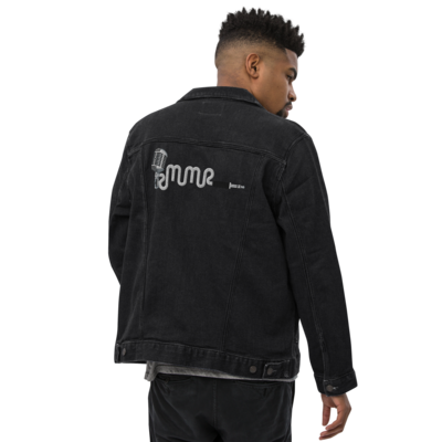 MMR Unisex Premium Front &amp; Back Embroidered Classic Logo Denim Jacket