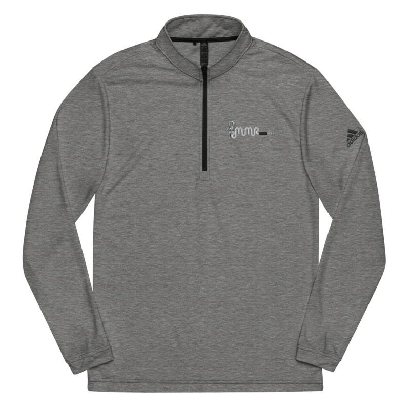MMR Men&#39;s ADIDAS Left Side Premium Embroidered Color Classic Logo Quarter Zip Pullover