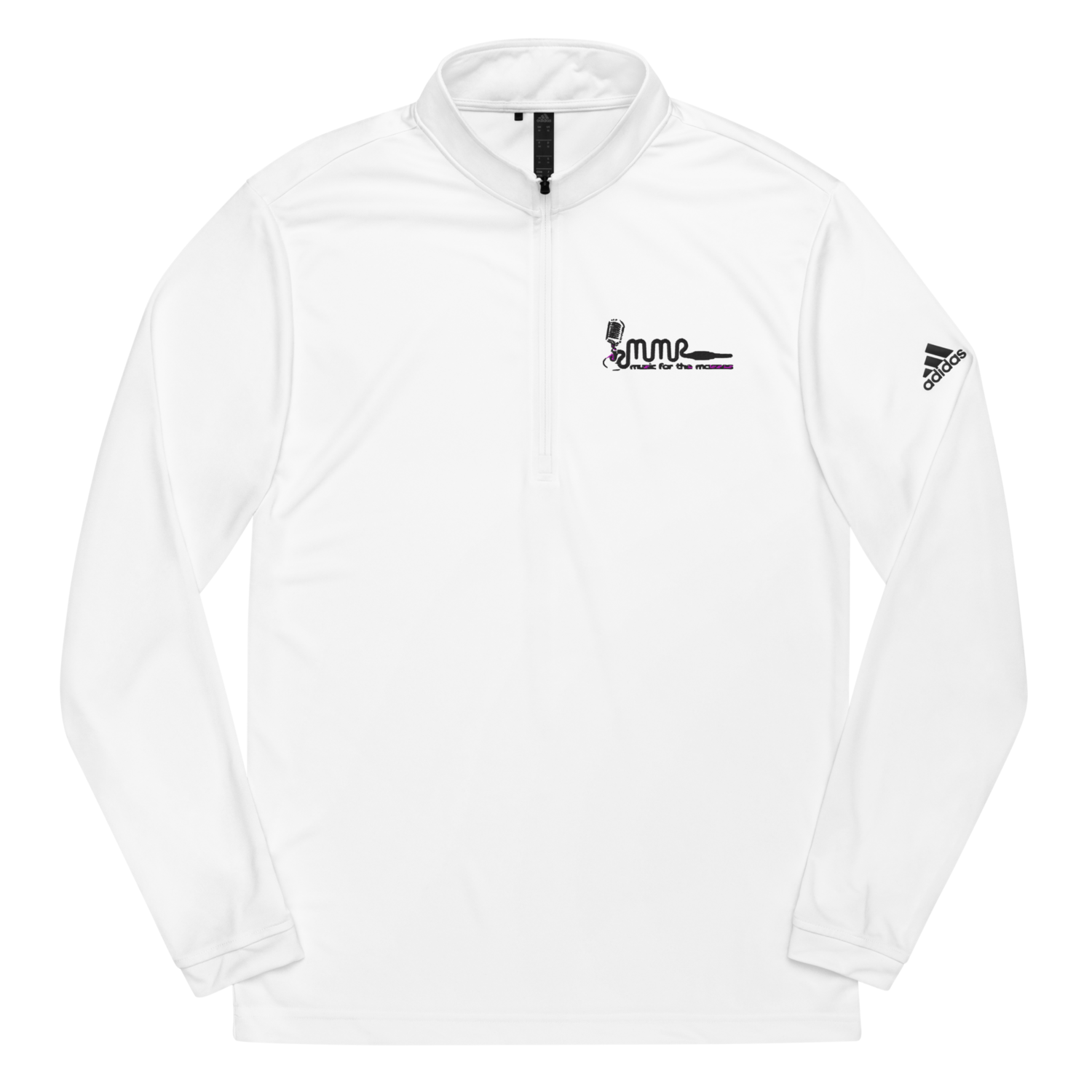 MMR Men&#39;s ADIDAS White LS Premium Embroidered Classic Logo Pullover