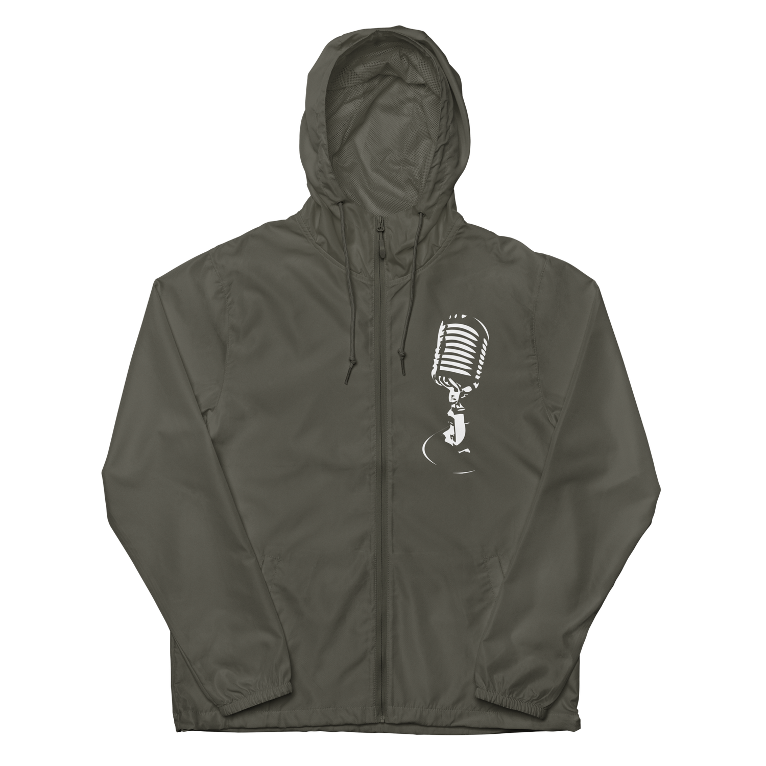 MMR Unisex lightweight zip up windbreaker Graphite