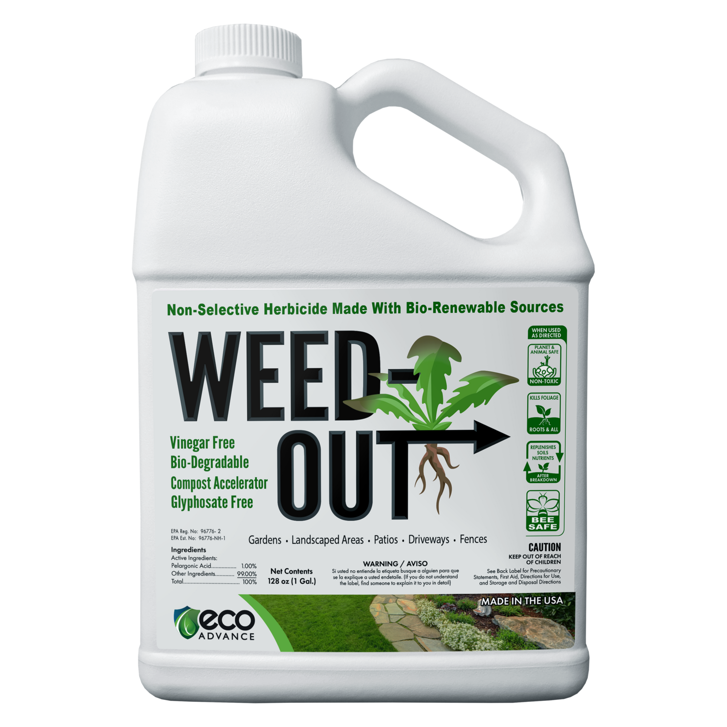 Weed-Out Bio-Renewable Herbicide - 1 Gallon