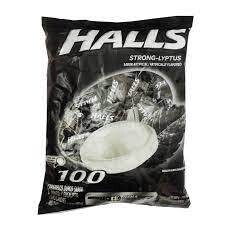 HALLS PEPA MENTOL  PQT X 100