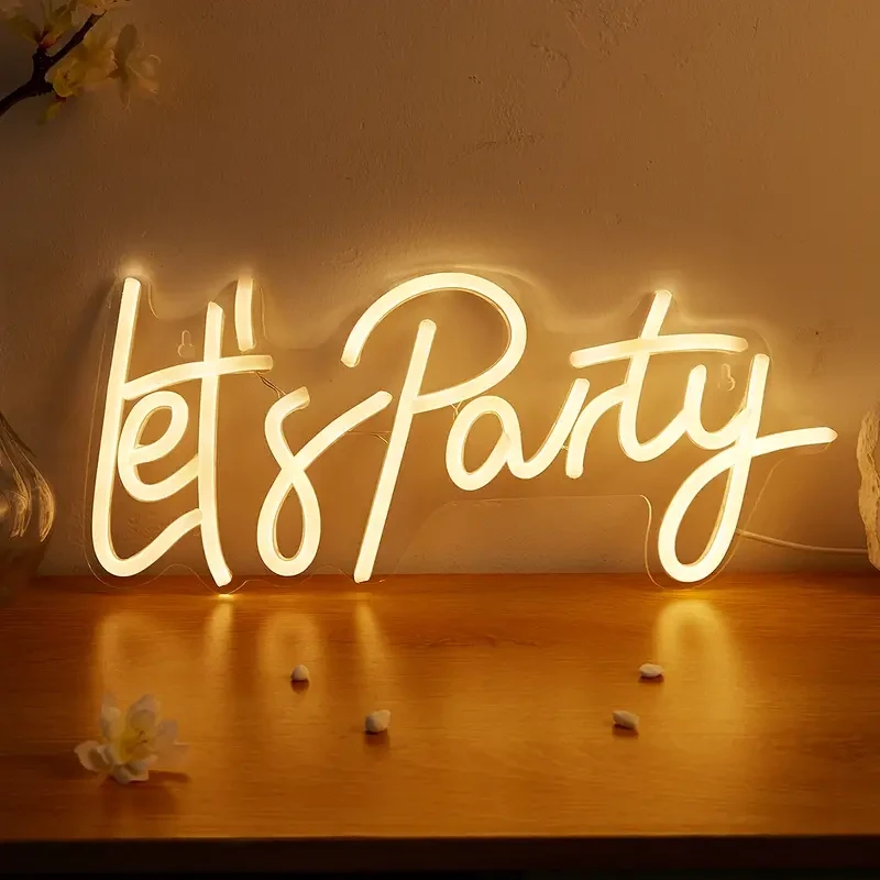 Let&#39;s Party Neon Sign