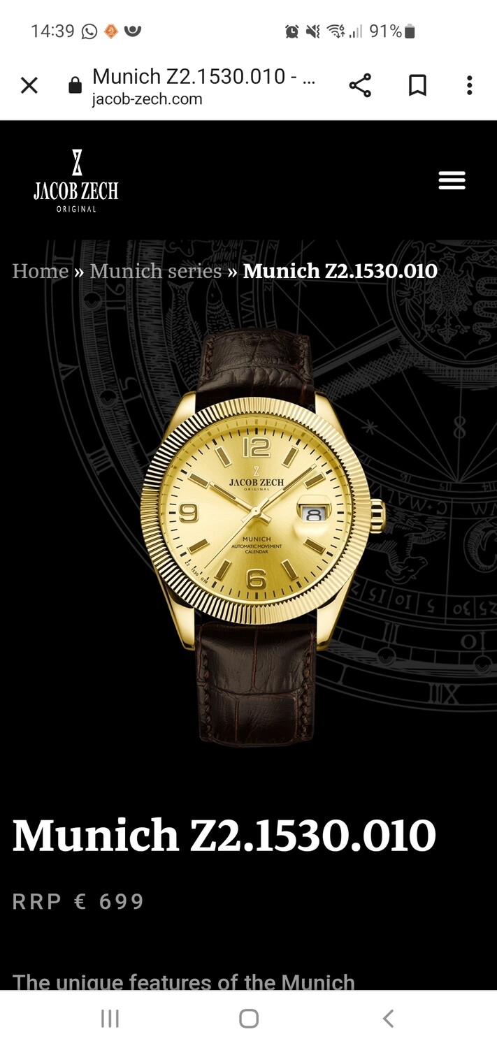 Jacob zech munich Z2.1530.010