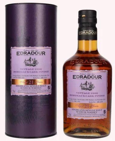 Edradour 21 years old - Bordeaux