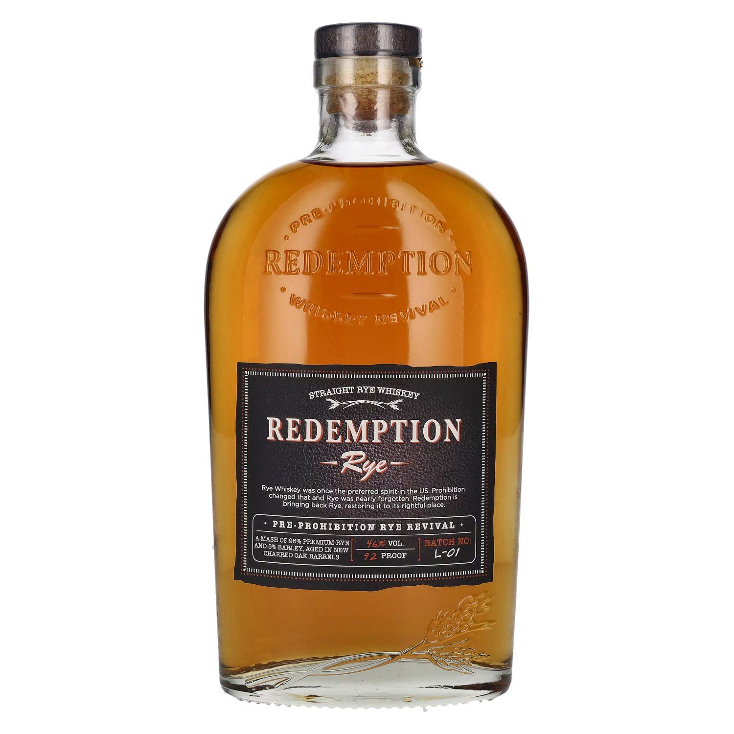 Redemption Rye Pre-Prohibition Rye Revival