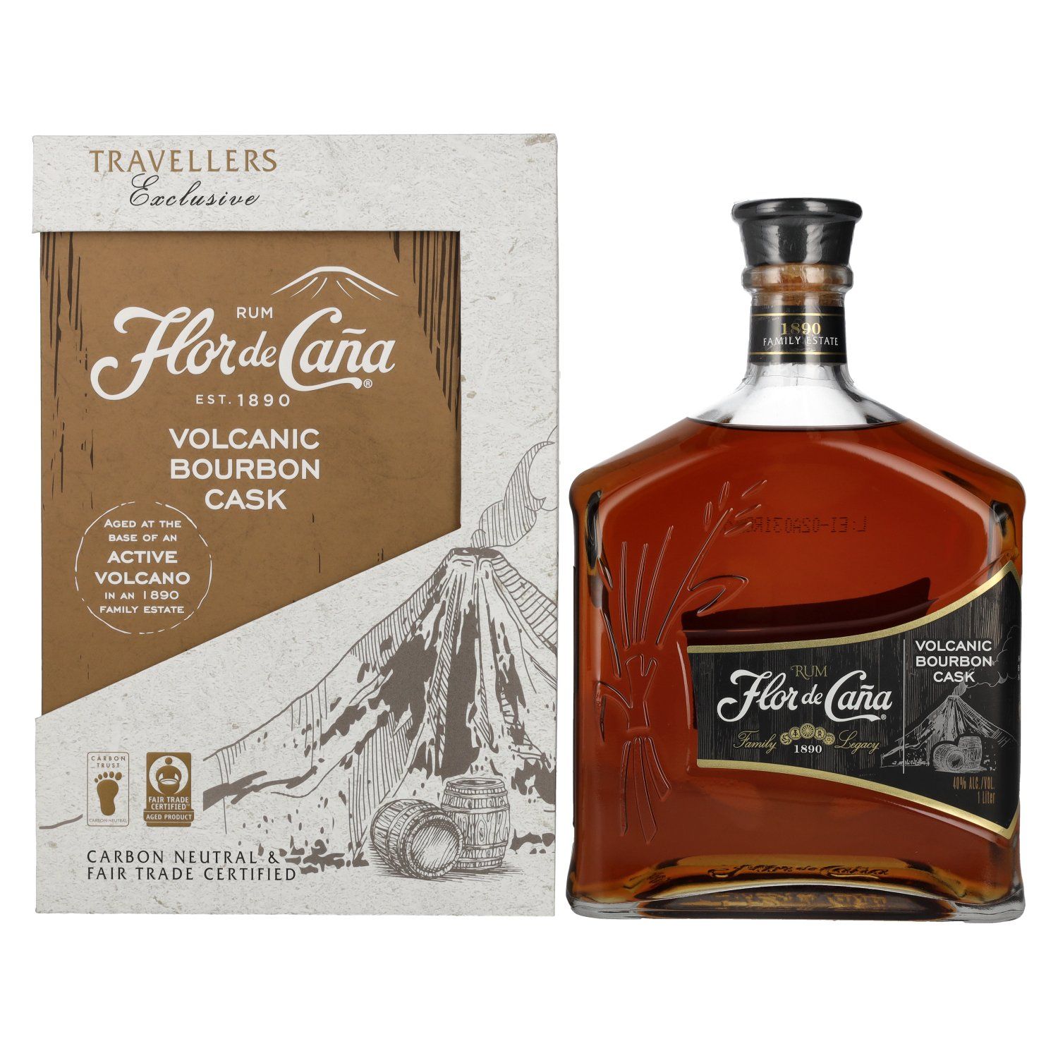 Ron Flor de Caña Volcanic - 1L