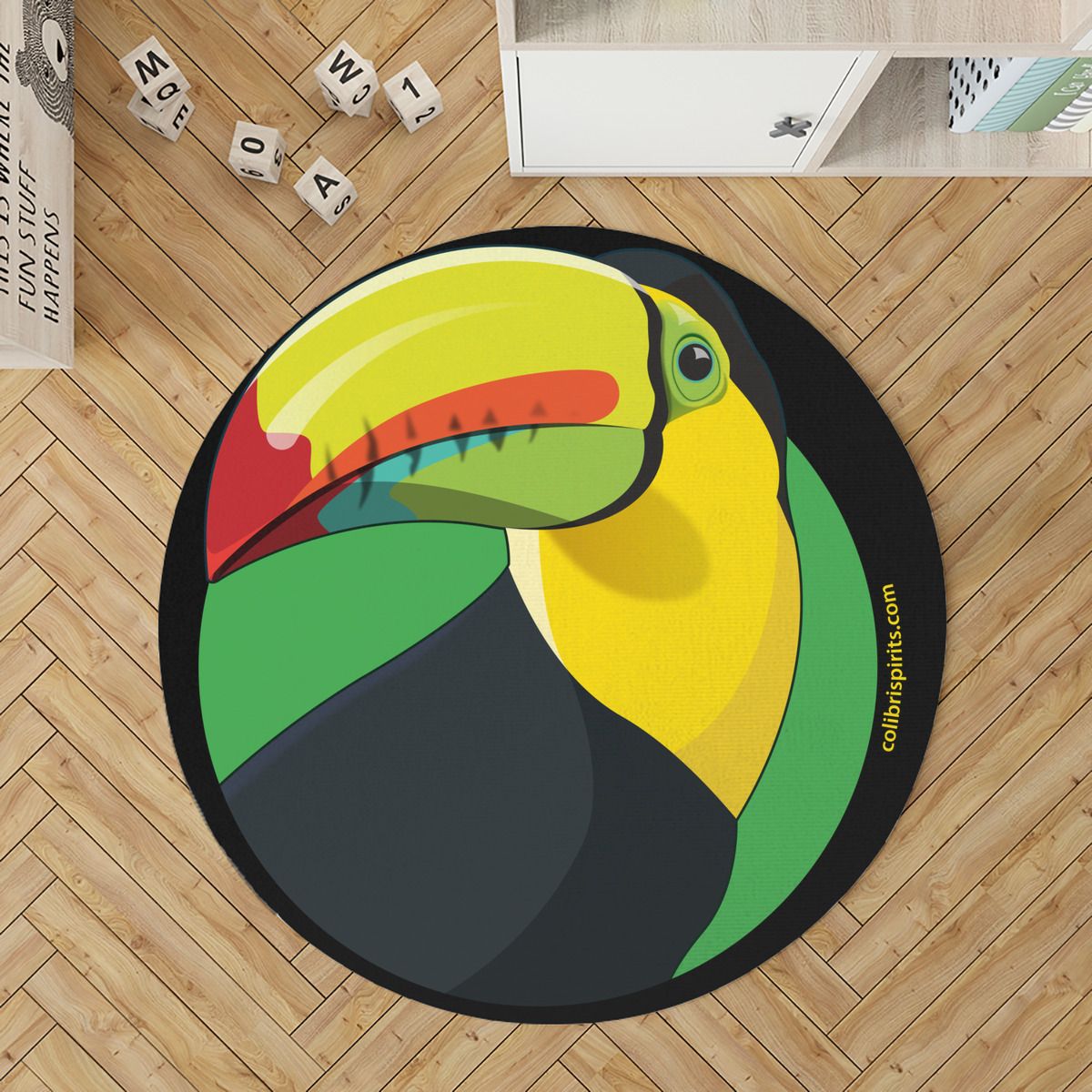 Tucan Round Rug