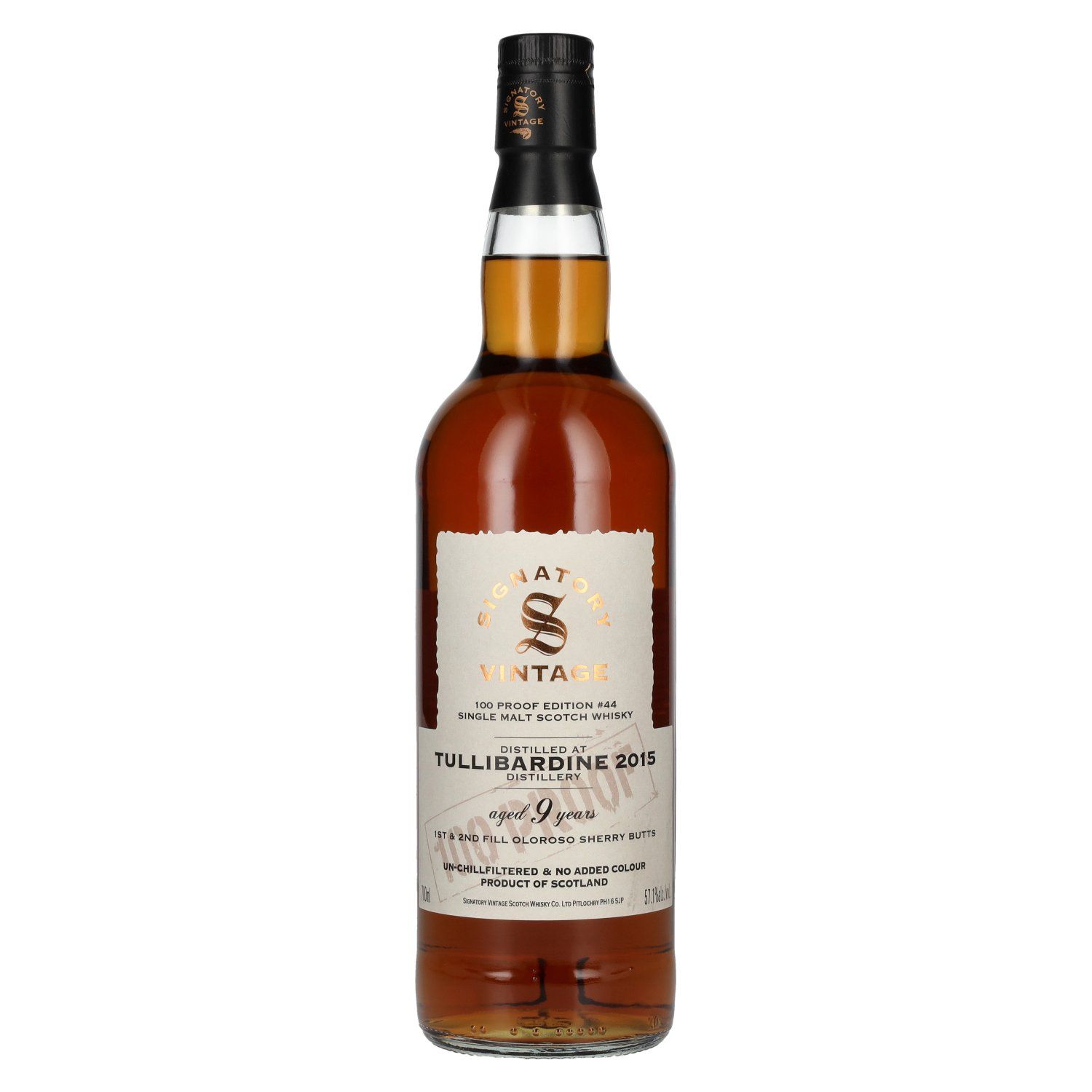 Tullibardine 9 y.o. Signatory 100 Proof