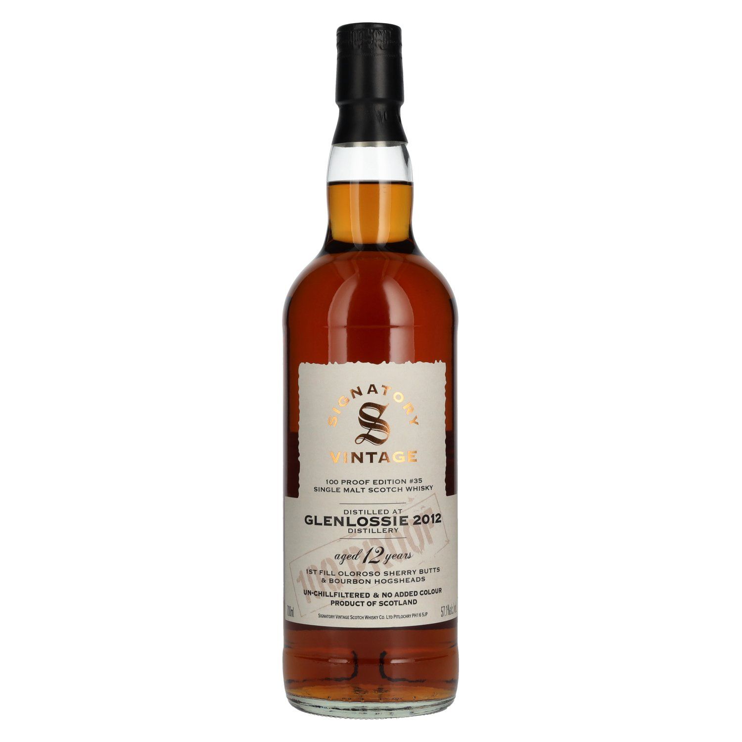 Glenlossie 12 y.o. Signatory 100 Proof