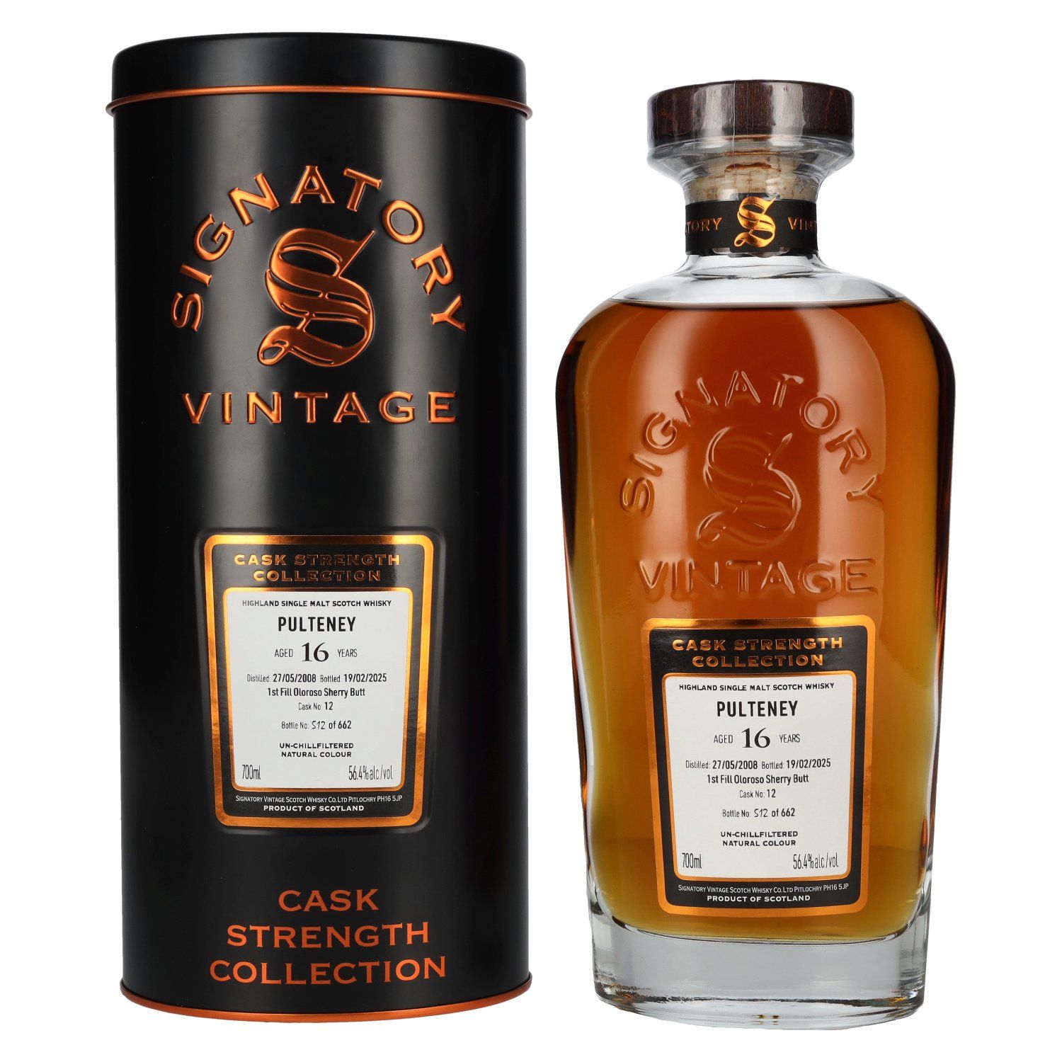 Pulteney 16 y.o. Oloroso C.S. Signatory