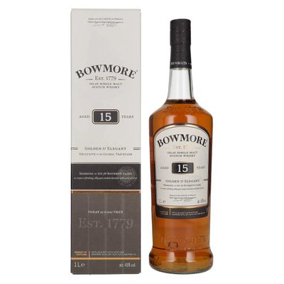 Bowmore 15 years old - Golden & Elegant 1L