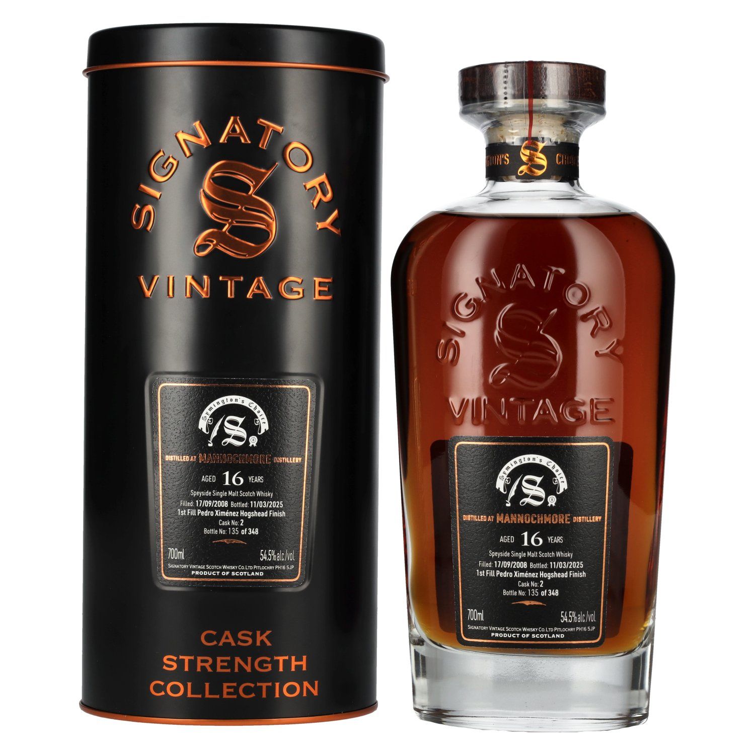 Signatory Mannochmore 16 y.o. PX C.S.